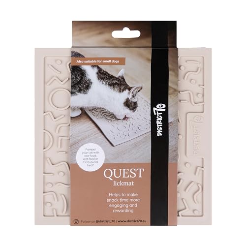 District 70 Quest Schleckmatte für Katzen - 20 x 20 cm - Merengue von District 70
