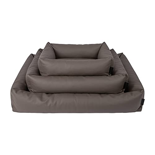 District 70 URBAN - Stoere design hondenmand - Imitatie leer - Verkrijgbaar in drie maten - Donkergrijs, Latte of Taupe - Kleur: Taupe, Maat: M - 80 x 60 x 18 cm District 70 URBAN - Stoere design hondenmand - Imitatie leer - Verkrijgbaar in drie maten - Donkergrijs, Latte of Taupe - Kleur: Taupe, Maat: M - 80 x 60 x 18 cm von District 70