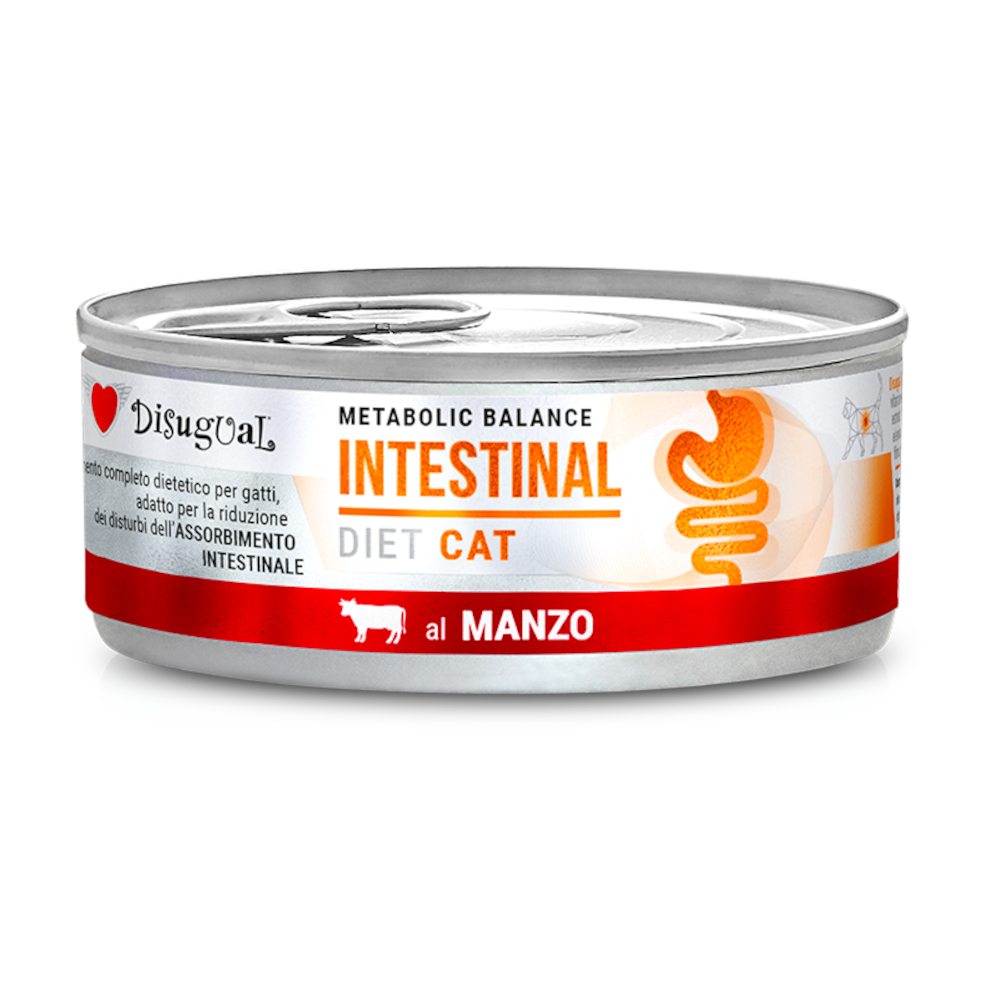 Sparpaket Disugual Metabolic Balance Intestinal Cat 24 x 85 g - Rind Sparpaket Disugual Metabolic Balance Intestinal Cat 24 x 85 g - Rind von Disugual