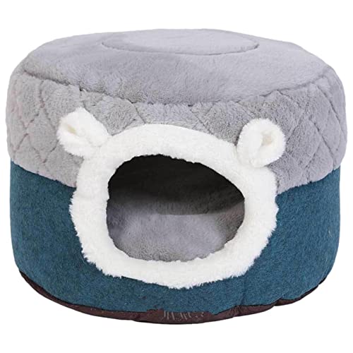 Ditanpu Kätzchenbett,Tragbare kleine Katzenbetten aus Polyester für Hauskatzen | 2-in-1-Haustierbedarf, Katzenbetten und -möbel, tiefer Schlaf, bequem für Haustiere, Katzen, Welpen von Ditanpu