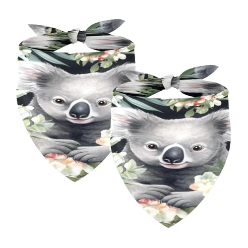 Hundehalstuch, waschbar, Dreieckstuch für Haustiere, Halstuch, Halstuch, Zubehör für kleine, mittelgroße und große Mädchen, Jungen, Welpen, Katzen, Koala, Baby, Tier, 2 Stück Hundehalstuch, waschbar, Dreieckstuch für Haustiere, Halstuch, Halstuch, Zubehör für kleine, mittelgroße und große Mädchen, Jungen, Welpen, Katzen, Koala, Baby, Tier, 2 Stück von Diusye