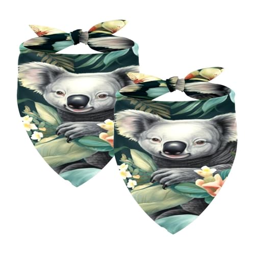 Hundehalstuch, waschbar, Dreieckstuch für Haustiere, Halstuch, Halstuch, Zubehör für kleine, mittelgroße und große Mädchen, Jungen, Welpen, Katzen, Koala, Baby, Tier, 2 Stück Hundehalstuch, waschbar, Dreieckstuch für Haustiere, Halstuch, Halstuch, Zubehör für kleine, mittelgroße und große Mädchen, Jungen, Welpen, Katzen, Koala, Baby, Tier, 2 Stück von Diusye