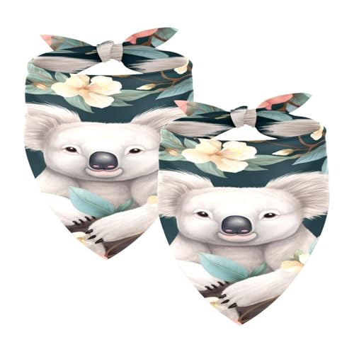 Hundehalstuch, waschbar, Dreieckstuch für Haustiere, Halstuch, Halstuch, Zubehör für kleine, mittelgroße und große Mädchen, Jungen, Welpen, Katzen, Koala, Baby, Tier, 2 Stück Hundehalstuch, waschbar, Dreieckstuch für Haustiere, Halstuch, Halstuch, Zubehör für kleine, mittelgroße und große Mädchen, Jungen, Welpen, Katzen, Koala, Baby, Tier, 2 Stück von Diusye