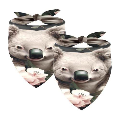 Hundehalstuch, waschbar, Dreieckstuch für Haustiere, Halstuch, Halstuch, Zubehör für kleine, mittelgroße und große Mädchen, Jungen, Welpen, Katzen, Koala, Baby, Tier, 2 Stück Hundehalstuch, waschbar, Dreieckstuch für Haustiere, Halstuch, Halstuch, Zubehör für kleine, mittelgroße und große Mädchen, Jungen, Welpen, Katzen, Koala, Baby, Tier, 2 Stück von Diusye