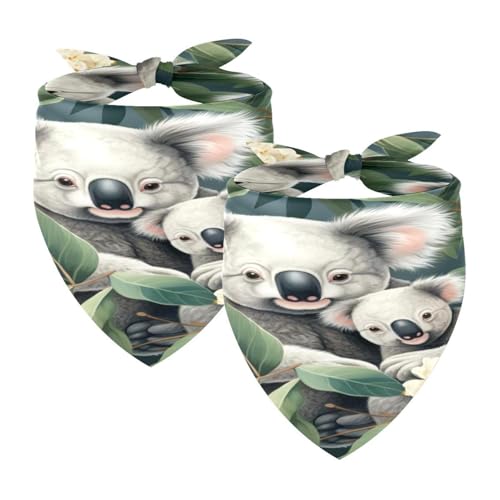 Hundehalstuch, waschbar, Dreieckstuch für Haustiere, Halstuch, Halstuch, Zubehör für kleine, mittelgroße und große Mädchen, Jungen, Welpen, Katzen, Koala, Baby und Mutter, 2 Stück Hundehalstuch, waschbar, Dreieckstuch für Haustiere, Halstuch, Halstuch, Zubehör für kleine, mittelgroße und große Mädchen, Jungen, Welpen, Katzen, Koala, Baby und Mutter, 2 Stück von Diusye