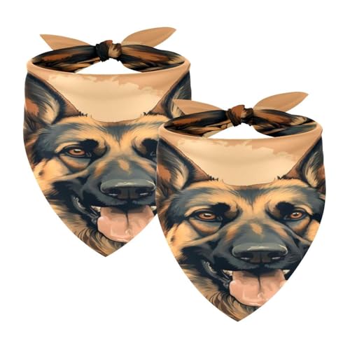 Hundehalstücher, waschbar, Dreieckstuch für Haustiere, Halstuch, Halstuch, Zubehör für kleine, mittelgroße und große Mädchen, Jungen, Welpen, Katzen, Schäferhund, Portrait, 2 Stück Hundehalstücher, waschbar, Dreieckstuch für Haustiere, Halstuch, Halstuch, Zubehör für kleine, mittelgroße und große Mädchen, Jungen, Welpen, Katzen, Schäferhund, Portrait, 2 Stück von Diusye