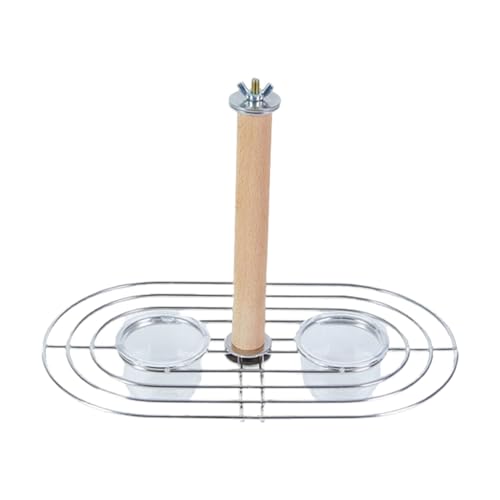 Cage Aerial Food Bowl, Sichtbarkeitsdesign, 24,6 × 14,6 × 16 cm, Barch -Feeder, Vogelfutterhäuschen, Mühelose Installation, Balkongartenfuttermittel von Diuyzoc