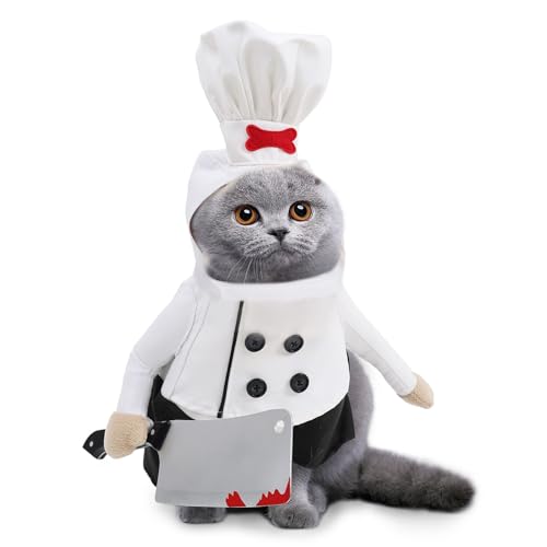 Halloween Katzenkleidung, Katzenkostüm Kochoutfit, Verstellbare Katzenkostüme Für Kleine Mittelgroße Große Hunde Festlichkeiten Geburtstagspartys Halloween Katzenkleidung, Katzenkostüm Kochoutfit, Verstellbare Katzenkostüme Für Kleine Mittelgroße Große Hunde Festlichkeiten Geburtstagspartys von Diuyzoc