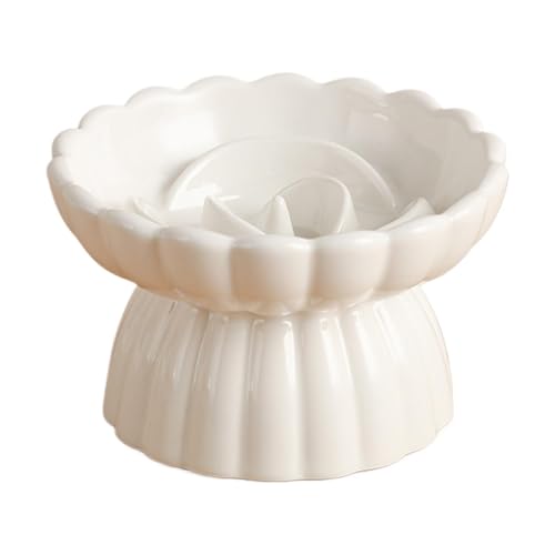 Langsam fressender Katzennapf, erhöhter Futternapf für langsames Fressen, Futternapf für Haustiere, Keramik, erhöht, rutschfestes Design, Weiß/Lila/Rosa, 8,5 cm, für kleine und mittelgroße Haustiere Langsam fressender Katzennapf, erhöhter Futternapf für langsames Fressen, Futternapf für Haustiere, Keramik, erhöht, rutschfestes Design, Weiß/Lila/Rosa, 8,5 cm, für kleine und mittelgroße Haustiere von Diuyzoc
