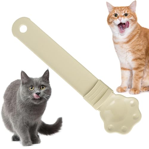 Pet Feeding Spoon - Cat Paw Shape Cat Snack Scoop Pet Feeder Squeeze Spoon - Squeeze Spoon with Long Handle Cat Food Dispenser Lickable Pet Cat Dog Feeding Spoon Pet Feeding Spoon - Cat Paw Shape Cat Snack Scoop Pet Feeder Squeeze Spoon - Squeeze Spoon with Long Handle Cat Food Dispenser Lickable Pet Cat Dog Feeding Spoon von Diuyzoc