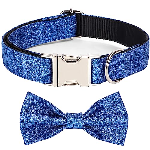 Modisches Hundehalsband mit Fliege, verstellbar, bequem, langlebig, mit Metallschnalle, 4. Juli, weiche Haustierhalsbänder für kleine, mittelgroße und große Hunde (Dunkelblau, Größe M: 2,0 x 50 cm) Modisches Hundehalsband mit Fliege, verstellbar, bequem, langlebig, mit Metallschnalle, 4. Juli, weiche Haustierhalsbänder für kleine, mittelgroße und große Hunde (Dunkelblau, Größe M: 2,0 x 50 cm) von Dixacyer