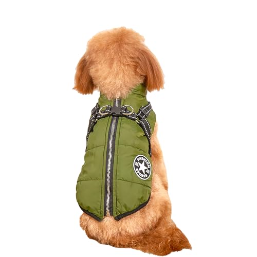 Wasserdichter Winter-Hundemantel für kleine Hunde – winddichte, isolierte, warme Jacke mit verstellbarem Geschirr, reflektierenden Streifen für Sicherheit, mit Fleece gefütterte Weste für kaltes Wasserdichter Winter-Hundemantel für kleine Hunde – winddichte, isolierte, warme Jacke mit verstellbarem Geschirr, reflektierenden Streifen für Sicherheit, mit Fleece gefütterte Weste für kaltes von Dixacyer