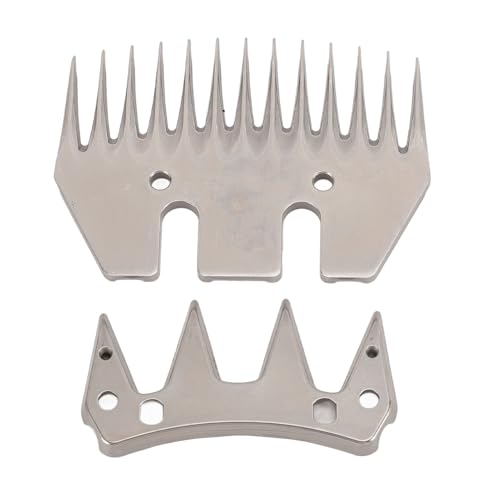 Diyeeni Ersatzklingen für Schafschermaschinen, Gerade Klinge mit 9 Zähnen + Schwingklinge, Schafschere, Wollschermaschine, Universelle Ersatzklingen, Einfach zu Bedienen Diyeeni Ersatzklingen für Schafschermaschinen, Gerade Klinge mit 9 Zähnen + Schwingklinge, Schafschere, Wollschermaschine, Universelle Ersatzklingen, Einfach zu Bedienen von Diyeeni