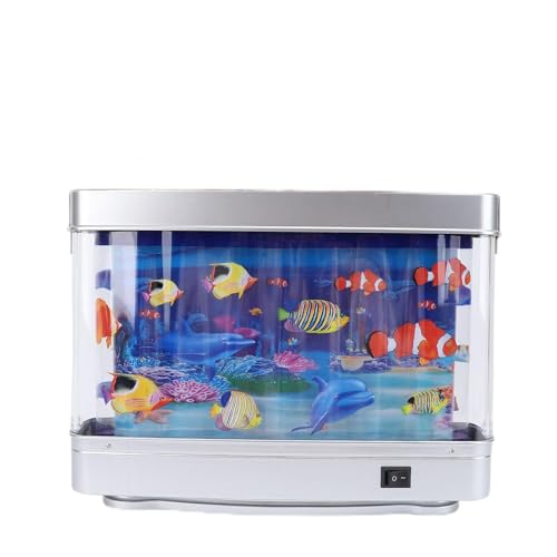 Gefälschtes Aquarium-Aquarium-Spielzeug, Künstlicher Tropischer Fisch, Dekorative Bewegliche Aquarium-Lampe, Mini-Krippen-Aquarium-Nachtlicht, Beweglicher Fisch für Gefälschtes Aquarium-Aquarium-Spielzeug, Künstlicher Tropischer Fisch, Dekorative Bewegliche Aquarium-Lampe, Mini-Krippen-Aquarium-Nachtlicht, Beweglicher Fisch für von Diyeeni