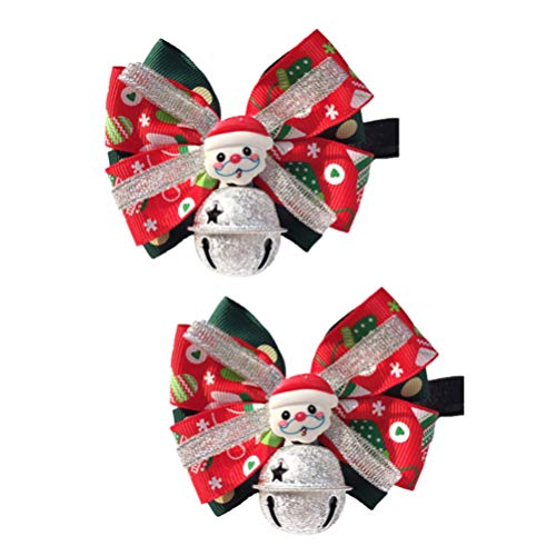 2Pcs Weihnachten Hundehalsband mit Fliege Winter Hundehalsband für Weihnachten Festival Hund Krawatten Hund Pflege Zubehör von Diyfixlcd