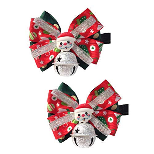 2Pcs Weihnachten Hundehalsband mit Fliege Winter Hundehalsband für Weihnachten Festival Hund Krawatten Hund Pflege Zubehör von diyfixlcd