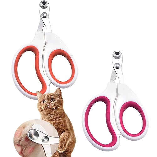 Diyfixlcd 2 Stück Katzennagelknipser, Katzennagelschneider, Katzenkrallenschneider, rutschfeste Griffe, Katzenkrallenschneider, Haustier-Nagelknipser für Katzen Diyfixlcd 2 Stück Katzennagelknipser, Katzennagelschneider, Katzenkrallenschneider, rutschfeste Griffe, Katzenkrallenschneider, Haustier-Nagelknipser für Katzen von diyfixlcd