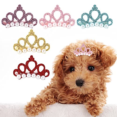 Diyfixlcd Hunde-Haarspangen, 25 Stück Kronen-Haarspangen für Haustiere, bunte, glänzende Haarnadel, Hundehaarnadel, Pflegezubehör für mittelgroße und kleine Katzen und Hunde Diyfixlcd Hunde-Haarspangen, 25 Stück Kronen-Haarspangen für Haustiere, bunte, glänzende Haarnadel, Hundehaarnadel, Pflegezubehör für mittelgroße und kleine Katzen und Hunde von diyfixlcd