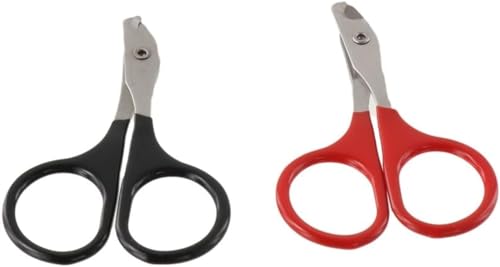Diyfixlcd Nagelknipser für Haustiere, praktisch, für Katzen und Hunde, Rot / Schwarz, 2 Stück von diyfixlcd