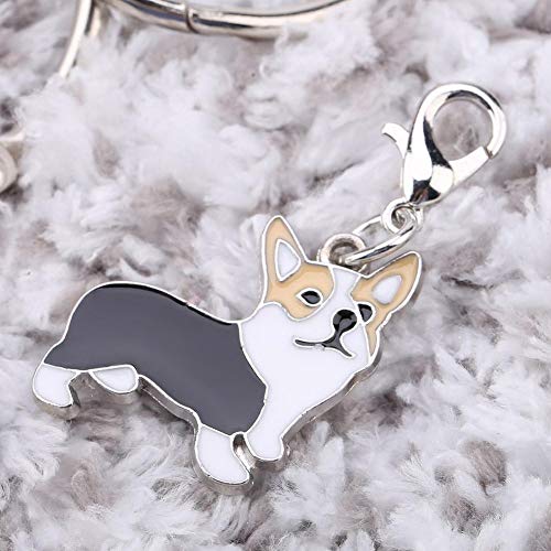 Haustierhalsband-Anhänger, Metall, Cartoon-Tier-Hundehalsband-Anhänger, personalisierbar, Hundemarke, Hundehalsband, Zubehör, langlebig, korrosionsbeständig, für alle Arten von Haustieren (2 x 2 cm) von Diyfixlcd