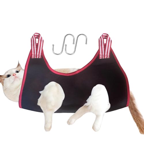 Djowyh Hundepflege-Hängematte - Entspannungs-Haustierpflege-Sling- Atmungsaktiver Haustier-Entspannungs-Pflegefür Katzen, verstellbare Pflege-Hängematte für Haustiere zur Entspannung von Haustieren von Djowyh