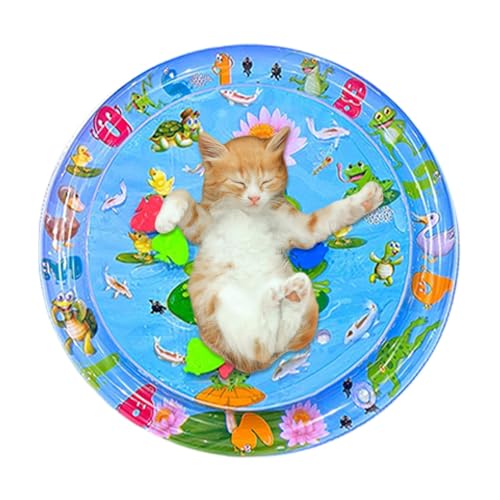 Djowyh Wassermatte Katze - Sensorische Wasserspielmatte Für Katzen, Sensory Water Playmat for Cats, Interaktives Katzenspielzeug, Verdickte Wasserspielmatte Feel Cool Komfort Für Haustier Djowyh Wassermatte Katze - Sensorische Wasserspielmatte Für Katzen, Sensory Water Playmat for Cats, Interaktives Katzenspielzeug, Verdickte Wasserspielmatte Feel Cool Komfort Für Haustier von Djowyh