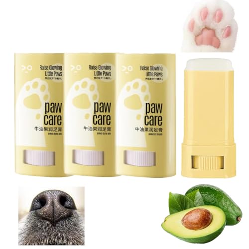 Hunde-/Katzenpfotenbalsam für rissige Pfoten und Nase, natürliche Avocado-Potenstab, heilt, repariert und stellt trockene, rissige und beschädigte Pfoten und Nase wieder her, spendet Feuchtigkeit und Hunde-/Katzenpfotenbalsam für rissige Pfoten und Nase, natürliche Avocado-Potenstab, heilt, repariert und stellt trockene, rissige und beschädigte Pfoten und Nase wieder her, spendet Feuchtigkeit und von Dlmlemu