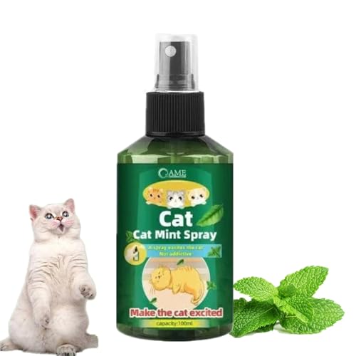 Katzenminze Spray für Katzen, Katzenminzeduft, beruhigt Katzen, Katzenminze-Spray für Katzenspielzeug, Bett, Kratzbaum, Katzenminze-Pflanzenextrakt, 100 ml Katzenminze Spray für Katzen, Katzenminzeduft, beruhigt Katzen, Katzenminze-Spray für Katzenspielzeug, Bett, Kratzbaum, Katzenminze-Pflanzenextrakt, 100 ml von Dlmlemu