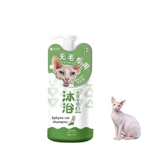 Sphynx Katzen-Shampoo, sanfter Reiniger für die Haut, beruhigend, für Katzen, kontrolliert effektiv das Öl, spendet der Haut Feuchtigkeit, entfernt schwarzes Kinn, Dekontamination des Schwanzes, 500 Sphynx Katzen-Shampoo, sanfter Reiniger für die Haut, beruhigend, für Katzen, kontrolliert effektiv das Öl, spendet der Haut Feuchtigkeit, entfernt schwarzes Kinn, Dekontamination des Schwanzes, 500 von Dlmlemu