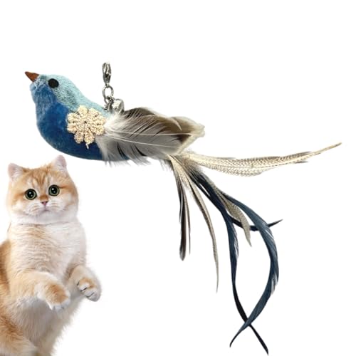 Dmuzsoih 29 x 3 cm Feder-Vogel-Katzenspielzeug, Katzenfeder-Übungsspielzeug, Feder-Nachfüllungen für Katzen-Zauberstab-Spielzeug, interaktives Feder-Katzenvögel-Spielzeug, realistische Simulation, Dmuzsoih 29 x 3 cm Feder-Vogel-Katzenspielzeug, Katzenfeder-Übungsspielzeug, Feder-Nachfüllungen für Katzen-Zauberstab-Spielzeug, interaktives Feder-Katzenvögel-Spielzeug, realistische Simulation, von Dmuzsoih