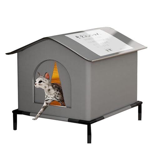 Dmuzsoih 36 x 36 x 36 cm Winter-Katzenhaus für den Außenbereich, warmes Katzenhaus für den Außenbereich, wärmendes kaltes Wetter Haus für Katze, wetterfest, wildes Katzenschutz, erhöhtes Haustierhaus Dmuzsoih 36 x 36 x 36 cm Winter-Katzenhaus für den Außenbereich, warmes Katzenhaus für den Außenbereich, wärmendes kaltes Wetter Haus für Katze, wetterfest, wildes Katzenschutz, erhöhtes Haustierhaus von Dmuzsoih