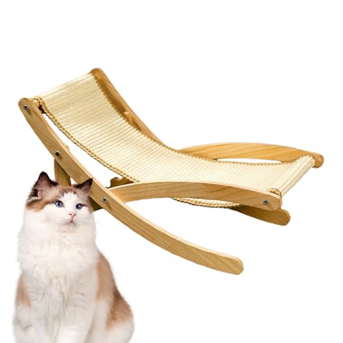 Dmuzsoih Erhöhter Katzenstuhl, Bett, Sisal-Kratzstuhl, Liege, erhöhter Haustierstuhl, faltbare Katzen-Liege, Holzstruktur, Katzenkratzbett, Haustier-Hängematte, Haustiermöbel für Kätzchen, Welpen Dmuzsoih Erhöhter Katzenstuhl, Bett, Sisal-Kratzstuhl, Liege, erhöhter Haustierstuhl, faltbare Katzen-Liege, Holzstruktur, Katzenkratzbett, Haustier-Hängematte, Haustiermöbel für Kätzchen, Welpen von Dmuzsoih