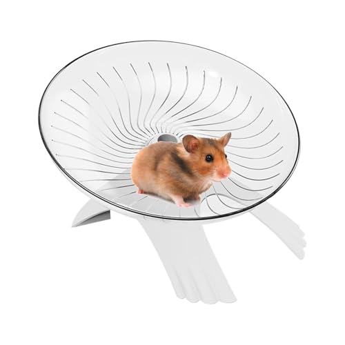 Dmuzsoih Hamster Rad - Leises Laufrad Für Nagetiere,Zubehör Für Käfige Transparentes Design Fliegende Untertasse Für Kleintiere Wie Gerbil Igel Einsiedlerkrebs Dmuzsoih Hamster Rad - Leises Laufrad Für Nagetiere,Zubehör Für Käfige Transparentes Design Fliegende Untertasse Für Kleintiere Wie Gerbil Igel Einsiedlerkrebs von Dmuzsoih