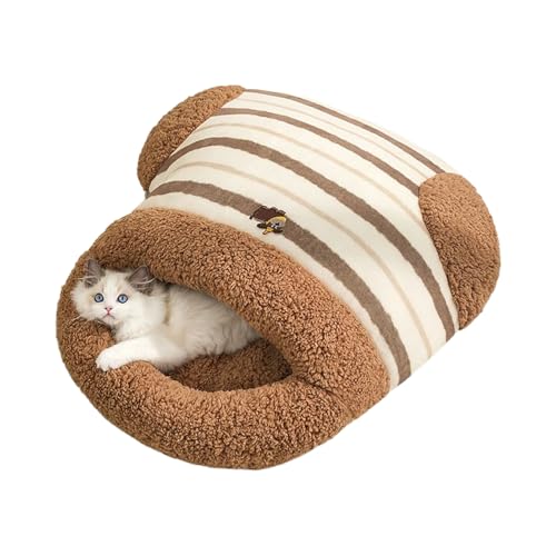 Dmuzsoih Hundeschlafsack, Weich Warmer Überdachter Katzen Schlafplatz, Umhüllte Plüsch Haustier Kissenecke Für Boden Reise Wohnung Büro Schlafzimmer Balkon Außenbereich Dmuzsoih Hundeschlafsack, Weich Warmer Überdachter Katzen Schlafplatz, Umhüllte Plüsch Haustier Kissenecke Für Boden Reise Wohnung Büro Schlafzimmer Balkon Außenbereich von Dmuzsoih