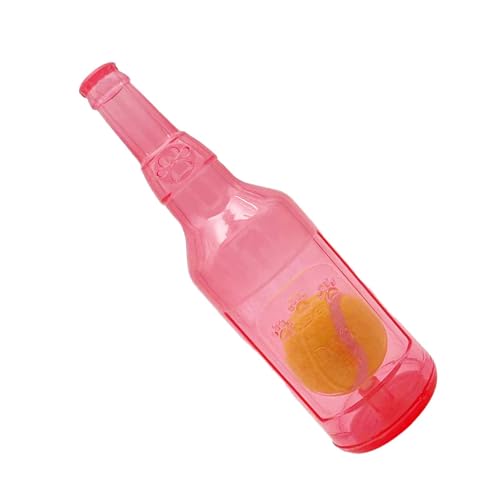 Dmuzsoih Quietschflasche Hundespielzeug, Gummi Hund Zähne Reinigung Flasche Spielzeug, Flaschen Form Hunde Spielzeug, Tennisball in einer Flasche Hundespielzeug, unzerstörbar Haustier Kauspiel für Dmuzsoih Quietschflasche Hundespielzeug, Gummi Hund Zähne Reinigung Flasche Spielzeug, Flaschen Form Hunde Spielzeug, Tennisball in einer Flasche Hundespielzeug, unzerstörbar Haustier Kauspiel für von Dmuzsoih