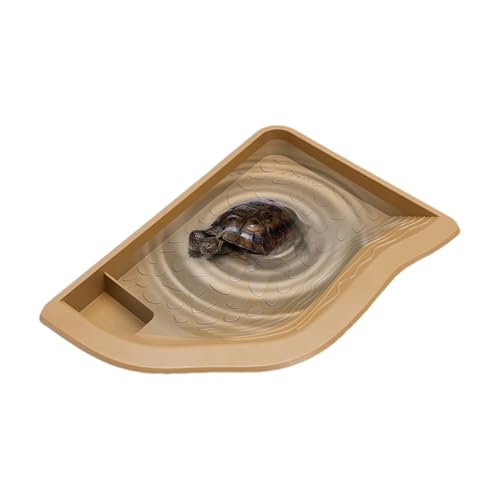 Dmuzsoih Wasserschale für Reptilien, Schildkrötenfutter, Wasserschale, große Landschaft, Pool-Schüssel für Schlangen, Aquarium, Wasserklettern, Haustier-Schildkröte, Zuhause, Bartdrache von Dmuzsoih