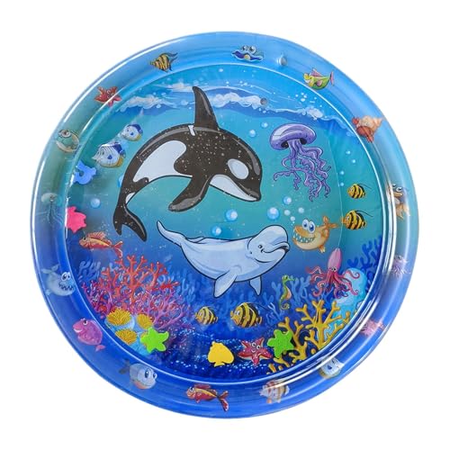 Dmuzsoih Wassersensorische Spielmatte, Wasserpolster für Katzen | Haustiere Babys sensorische Spielen Wassermatte,Kühlkissen für Innen im Freien im Freien Katzen Hunde Welpen, weiches bequemes von Dmuzsoih