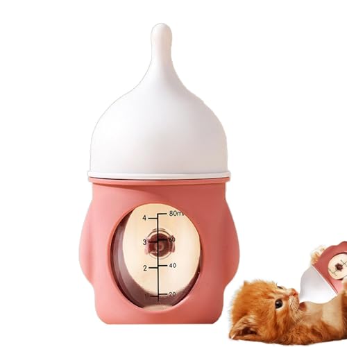 Haustier-Stillflasche, Kätzchenflaschen zum Stillen - Kätzchen-Futterflasche - Silikon-Haustier-Futternippel, Kleintier-Futterspender für Meerschweinchen, Kaninchen, Anti-Erstickungs-Design Haustier-Stillflasche, Kätzchenflaschen zum Stillen - Kätzchen-Futterflasche - Silikon-Haustier-Futternippel, Kleintier-Futterspender für Meerschweinchen, Kaninchen, Anti-Erstickungs-Design von Dmuzsoih