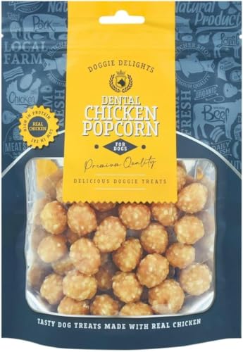6 x Dental Chicken Popcorn Delicious Treats 175g von Dnaaz