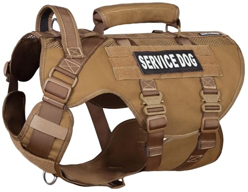 DNALLRINO Taktisches Hundegeschirr, Hebegeschirr für Mittelgroße Große Hunde, Air Mesh einstellbar Service Hundegeschirr mit 39g Metallschnalle für die Ausbildung Wandern DNALLRINO Taktisches Hundegeschirr, Hebegeschirr für Mittelgroße Große Hunde, Air Mesh einstellbar Service Hundegeschirr mit 39g Metallschnalle für die Ausbildung Wandern von Dnallrino