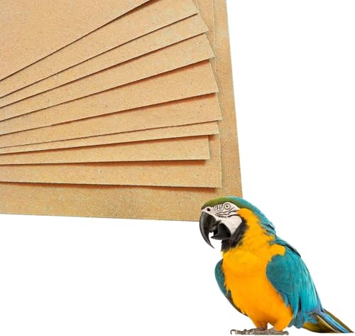 40 Stück Kiespapier für Vogelkäfig, 43 x 28 cm Vogelkäfig-Kies, Schleifpapier für Vögel, Einfach zu Reinigendes Sandpapier, Kalziumpapier mit Meersand für Papageien Sittiche Nymphensittiche Wildvögel 40 Stück Kiespapier für Vogelkäfig, 43 x 28 cm Vogelkäfig-Kies, Schleifpapier für Vögel, Einfach zu Reinigendes Sandpapier, Kalziumpapier mit Meersand für Papageien Sittiche Nymphensittiche Wildvögel von Dnoifne