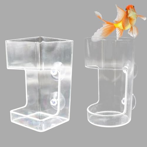 Dnoifne 2er-Set Acryl Fütterungsstationen für Aquarien – Runde & eckige Futterhalter mit Saugnapf für Schwimmfutter und Sinkfutter Dnoifne 2er-Set Acryl Fütterungsstationen für Aquarien – Runde & eckige Futterhalter mit Saugnapf für Schwimmfutter und Sinkfutter von Dnoifne
