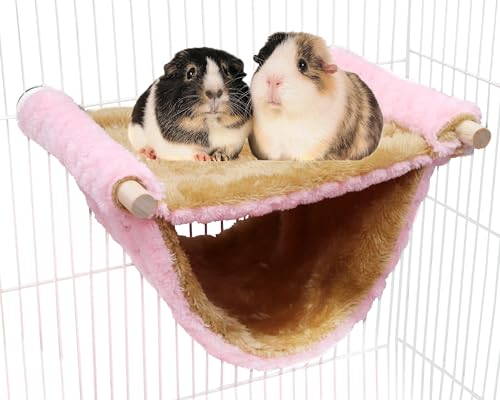 Dnoifne Fleece-Winter-Ratten-Hängematte, doppellagig, hängendes Vogelnest mit warmem Fleece, Vogelkäfig-Ständer, Sitzstange, Versteck Höhle, Bett, Zelt, Schlafbett, Käfigzubehör für Ratte, Dnoifne Fleece-Winter-Ratten-Hängematte, doppellagig, hängendes Vogelnest mit warmem Fleece, Vogelkäfig-Ständer, Sitzstange, Versteck Höhle, Bett, Zelt, Schlafbett, Käfigzubehör für Ratte, von Dnoifne