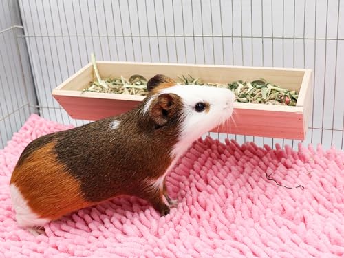 Futterbox für Meerschweinchen, Holz-Futterspender für Kleintiere, Hängende Kaninchen-Futterschale, Käfigzubehör für Kleintiere, geeignet für Kaninchen, Chinchillas, Meerschweinchen und Hamster Futterbox für Meerschweinchen, Holz-Futterspender für Kleintiere, Hängende Kaninchen-Futterschale, Käfigzubehör für Kleintiere, geeignet für Kaninchen, Chinchillas, Meerschweinchen und Hamster von Dnoifne