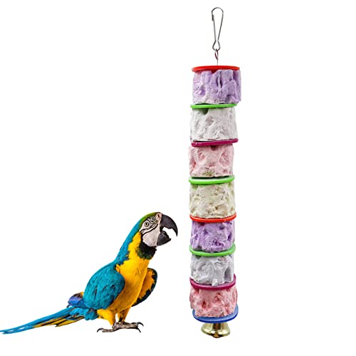 Großes Vogel-Kauspielzeug, bunter Papageienschnabel, mahlender Kalziumstein mit Glocken, Vogelkäfig-Zubehör, Käfigspielzeug für Nymphensittiche, Sittiche, Kaninchen, afrikanisches Grau (1 Packung) Großes Vogel-Kauspielzeug, bunter Papageienschnabel, mahlender Kalziumstein mit Glocken, Vogelkäfig-Zubehör, Käfigspielzeug für Nymphensittiche, Sittiche, Kaninchen, afrikanisches Grau (1 Packung) von Dnoifne