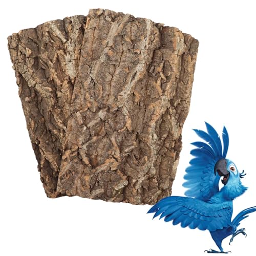 Sitzstange aus 100 % natürlichem Kork, Vogelsitzbretter, Vogelkäfig-Dekor-Zubehör, Korkrinden-Hintergrund, Spielzeug für Vögel, Wellensittiche, Papageien, Nymphensittiche, Hamster, Meerschweinchen, Sitzstange aus 100 % natürlichem Kork, Vogelsitzbretter, Vogelkäfig-Dekor-Zubehör, Korkrinden-Hintergrund, Spielzeug für Vögel, Wellensittiche, Papageien, Nymphensittiche, Hamster, Meerschweinchen, von Dnoifne