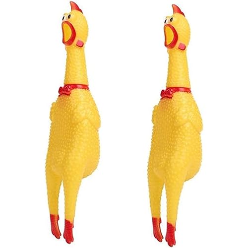 DoHTeck 2 Stück Gummispitze Hund Haustier Spielzeug Huhn, Welpe Spielen Quetschen Geräusch Schrei Lärm Hundespielzeug DoHTeck 2 Stück Gummispitze Hund Haustier Spielzeug Huhn, Welpe Spielen Quetschen Geräusch Schrei Lärm Hundespielzeug von DoHTeck