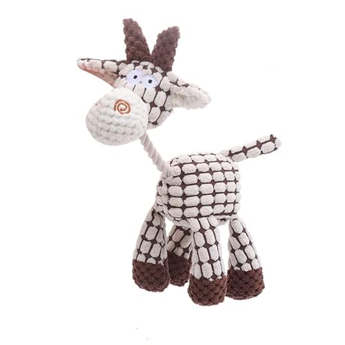 DoHTeck Quietschendes Plüschhunde-Spielset, langlebiges Plüschtier-Plüsch-Kauspielzeug mit Quietschen, niedliches Plüschtier zum Zähneputzen, passend für alle Hunderassen DoHTeck Quietschendes Plüschhunde-Spielset, langlebiges Plüschtier-Plüsch-Kauspielzeug mit Quietschen, niedliches Plüschtier zum Zähneputzen, passend für alle Hunderassen von DoHTeck