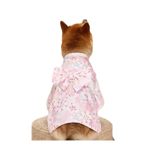 Dünner Katzen- und Hundemantel, Kimono, Sommer, Haustierkleidung für Katzen und Hunde, niedlicher Druck mit Schleife, Kätzchen, Sphynx, Kleidung, Outfit (Farbe: Einfarbig, Größe: 6, Anzug 10–13,5 kg) Dünner Katzen- und Hundemantel, Kimono, Sommer, Haustierkleidung für Katzen und Hunde, niedlicher Druck mit Schleife, Kätzchen, Sphynx, Kleidung, Outfit (Farbe: Einfarbig, Größe: 6, Anzug 10–13,5 kg) von DoRysk