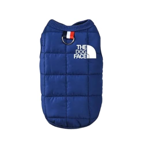 Hundemantel für den Winter, warm, für kleine und mittelgroße Hunde, Weste, Chihuahua-Kleidung, weiches Welpen-Kostüm (Blau, XXL) von DoRysk